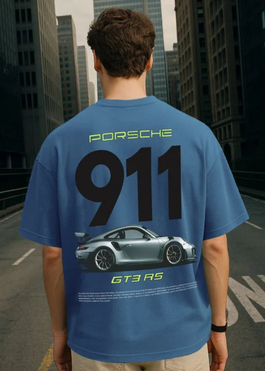 Porsche Car Premium Oversized T-shirt For Men